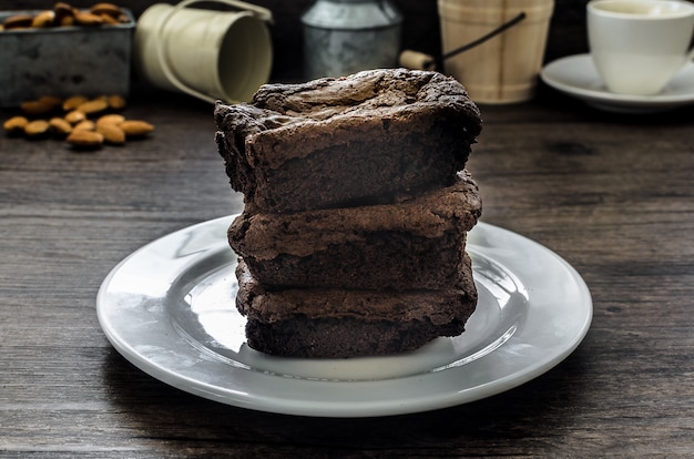 Le brownie au chocolat.