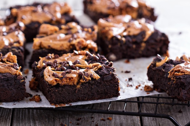 Brownies au beurre de cacahuète