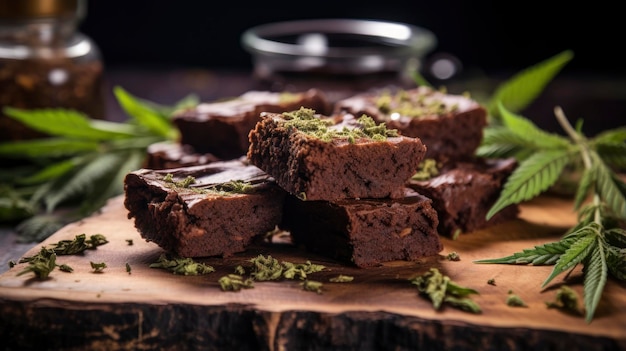 Les brownies de cannabis apaisants 197 teinture de CBD