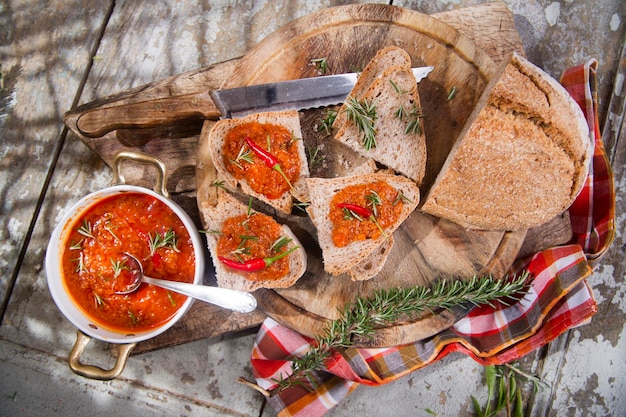 Bruschetta épicée