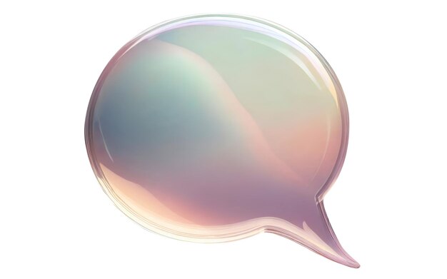 Photo bubble message 3d online chat with speech or talk object for social media post