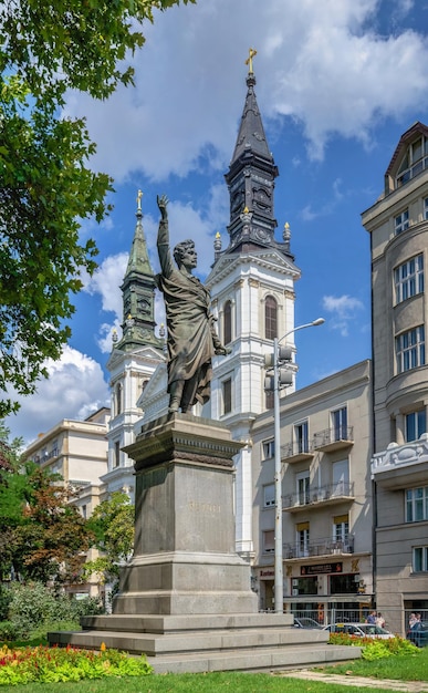 Budapest Hongrie 21082021 Statue de Sandor Petofi à Budapest Hongrie lors d'une journée d'été ensoleillée