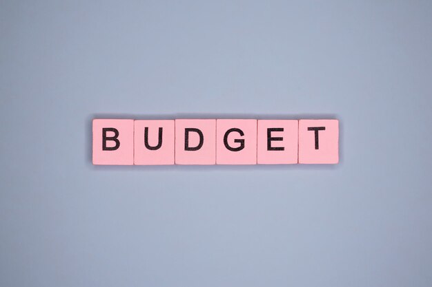 Budget, sur table bleue