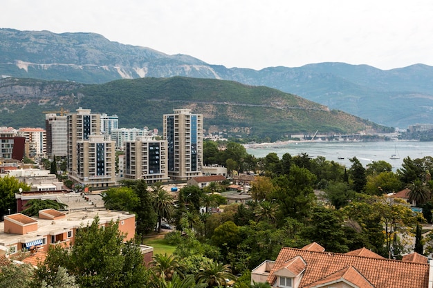 Budva Monténégro 3 août 2017 Panorama de la ville de Budva au Monténégro