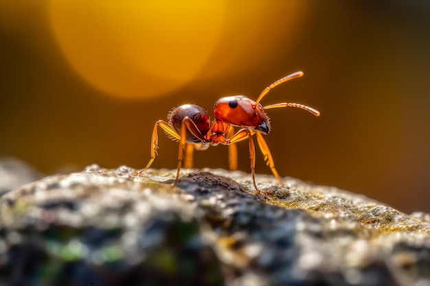 Un bug sur un journal avec un arrière-plan flou