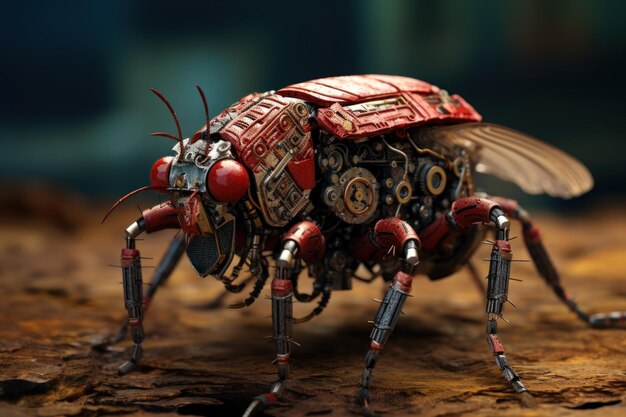 Bug logiciel robot signe de virus Générer Ai