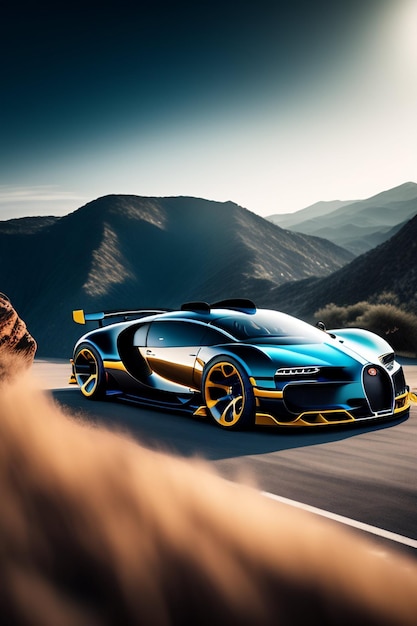 Bugatti Veyron est une supercar avec un moteur de supercar