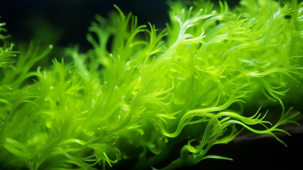 Photo un buisson d'algues de près