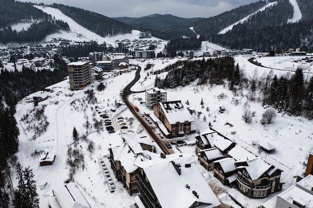 Bukovel Ukraine 4 février 2022 Hôtels Bukovel en hiver