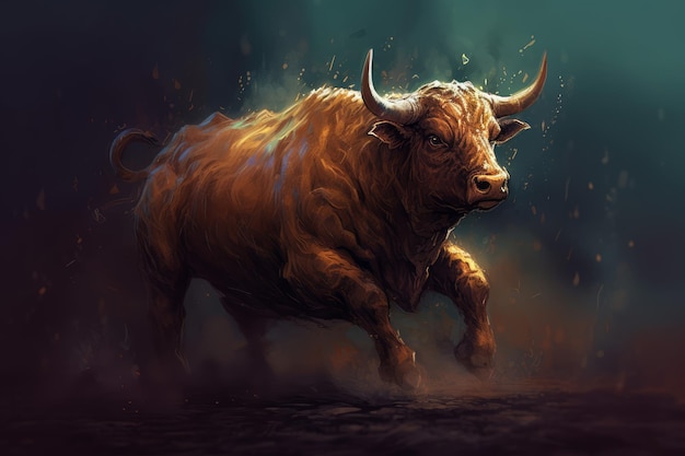 Bull run animal Générer Ai