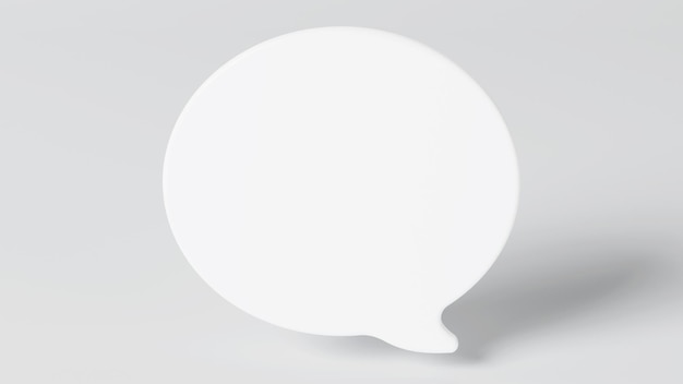 Bulle de dialogue Messenger rendu 3D