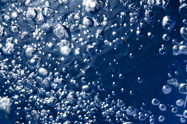 Photo bulles d'air, bulles sous-marines abstrait sous-marin