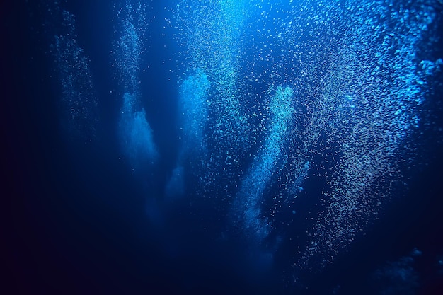 bulles air sous l'eau océan fond plongée nature abstrait sous-marin