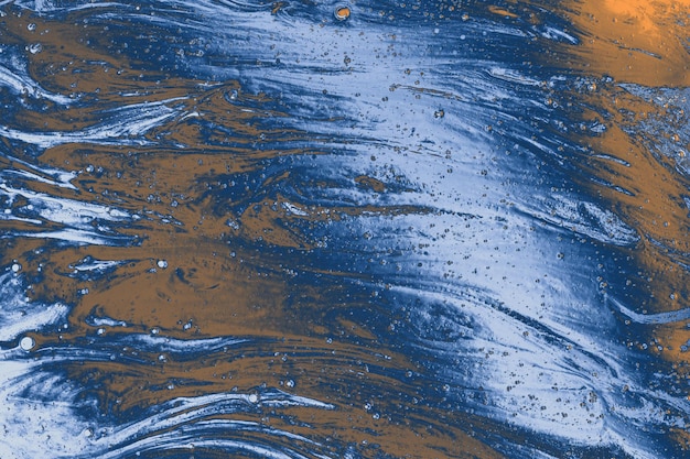 Les bulles d'huile à l'intérieur de la forme de base d'eau