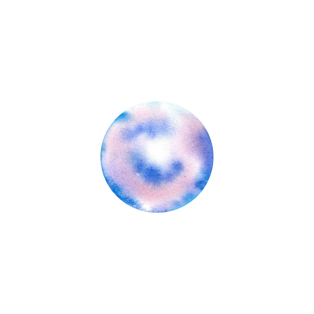Bulles de savon sur un fond isolé Illustration aquarelle Monde sous-marin Perles Air