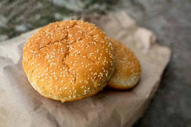 Bun pour le burger au sésame