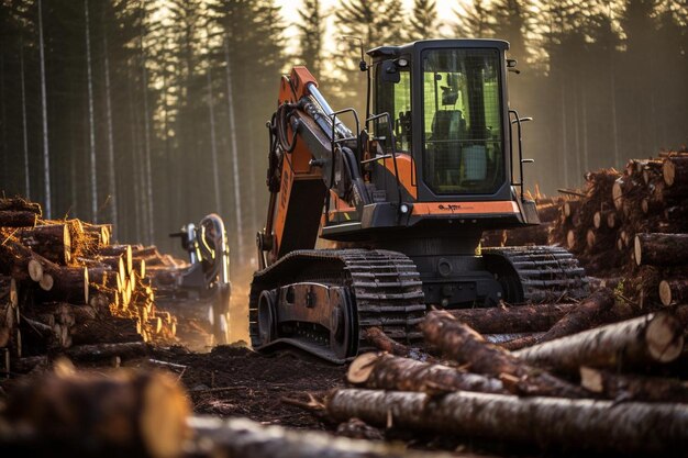 Bunchers de coupe de bois de précision avec coupe chirurgicale de précision Best Feller Buncher image