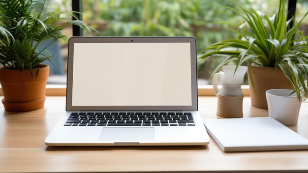 Bureau avec bloc-notes et stylo à côté du clavier