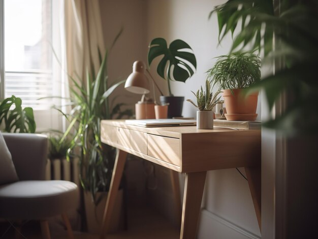 Bureau à domicile naturel