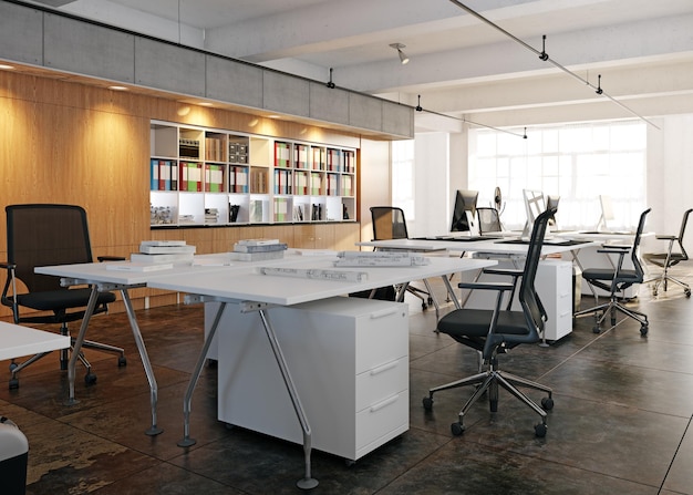 Bureau loft contemporain