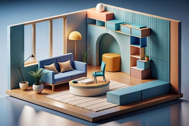 Photo bureau luxueux avec un mobilier et une architecture modernes