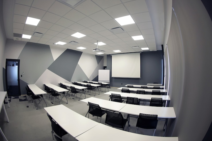Photo bureau de salle de réunion vide, salle de classe