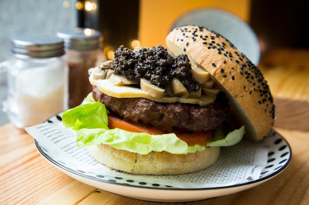 Burger américain authentique de qualité supérieure