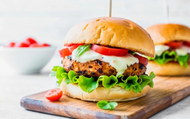 Burger au poulet de Caprese