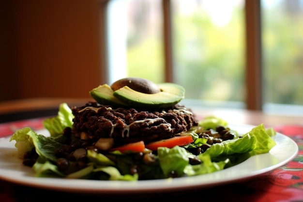 Le Burger aux haricots noirs de Chipotle