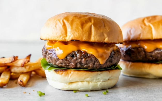 Burger avec du glaçage au piment sucré