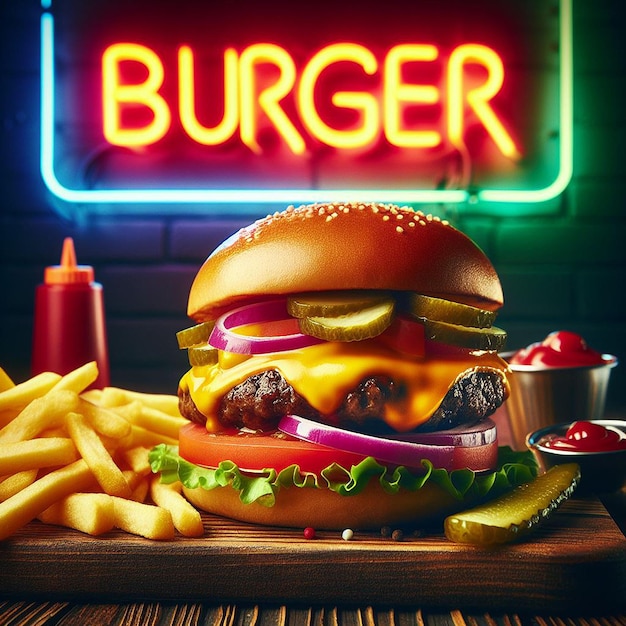 Burger à la fête aux canneberges