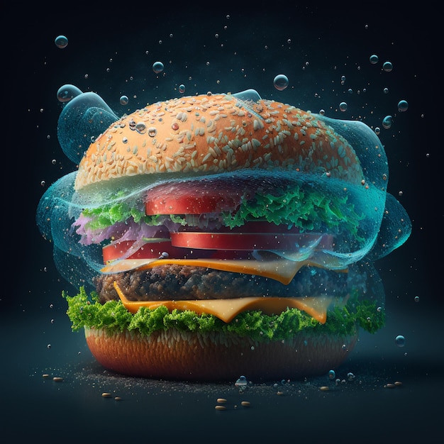 Burger image 3d