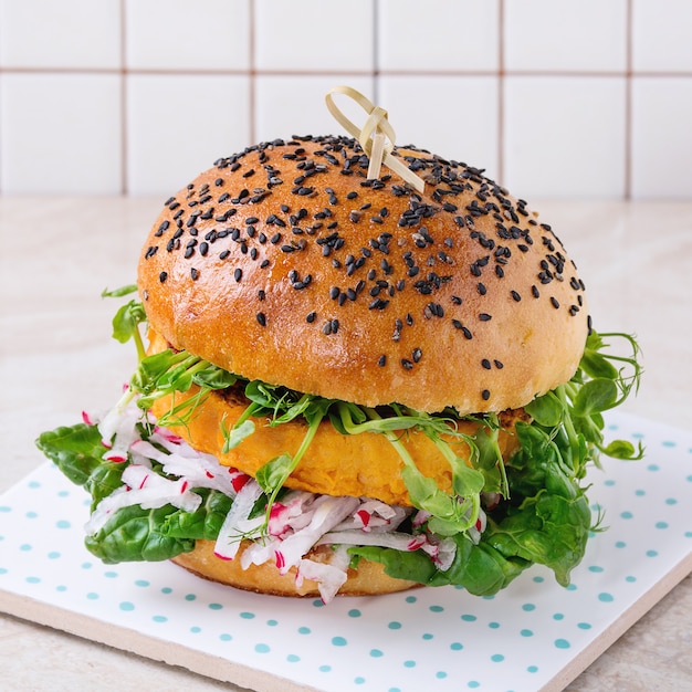 Burger de patates douces maison