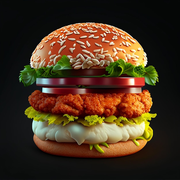 Burger de poulet