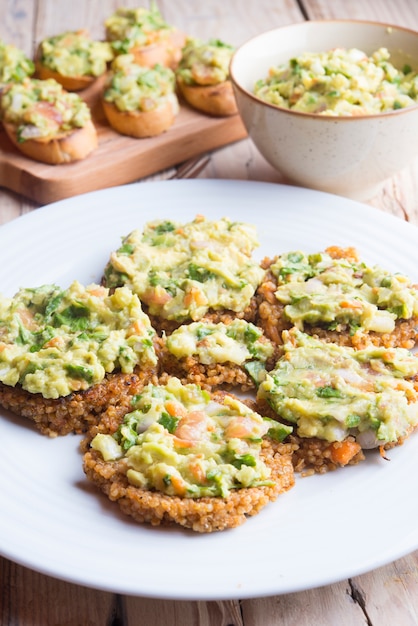 burger de quinoa au guacamole