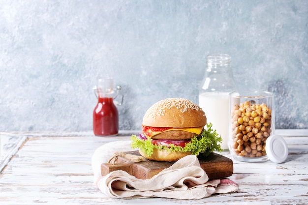 Burger de viande fait maison