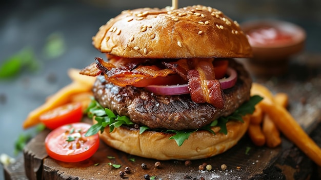 le burger à la viande