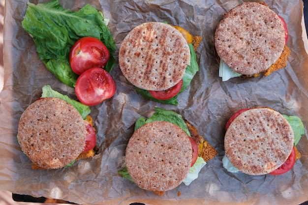 Burgers à base de calmar