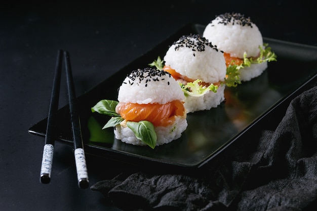 Burgers de sushi au riz