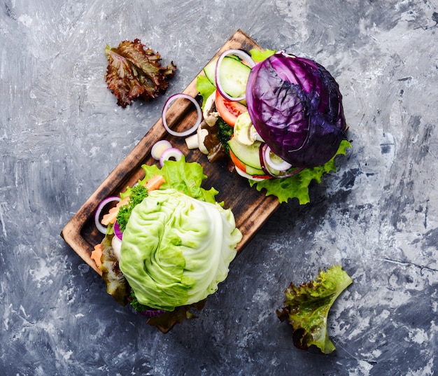 Burgers végétariens aux légumes