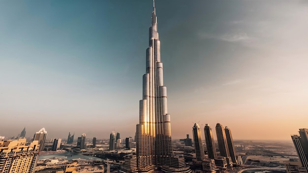 Le Burj Al Khalifa, le plus haut bâtiment du monde, a été inauguré le 2 janvier 2015 à Dubaï.