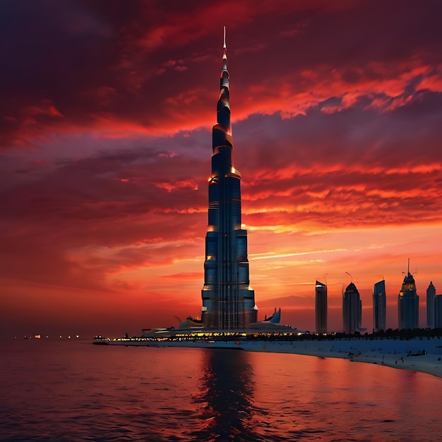 Le Burj Khalifa généré par l'IA