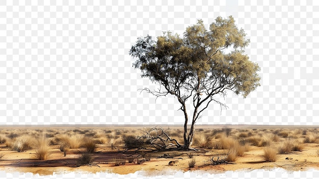 Photo burke wills creuse un arbre en australie