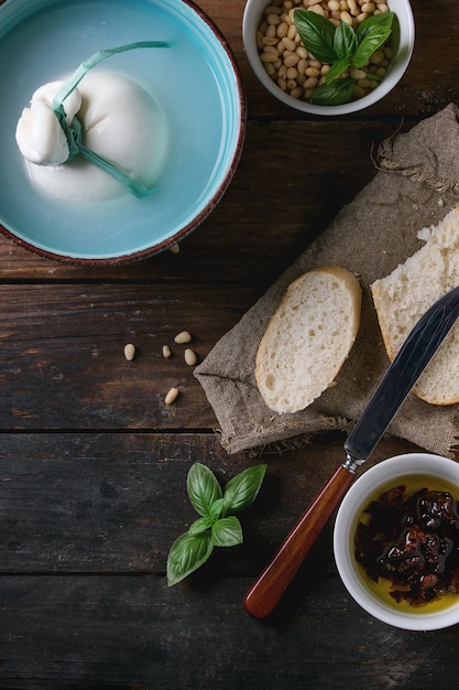 Burrata au fromage italien