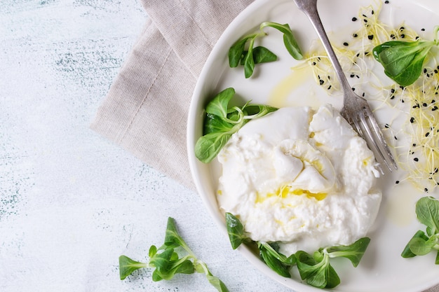 Burrata au fromage italien