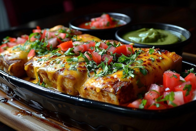 Photo un burrito au tofu savoureux avec du sriracha mayo épicé