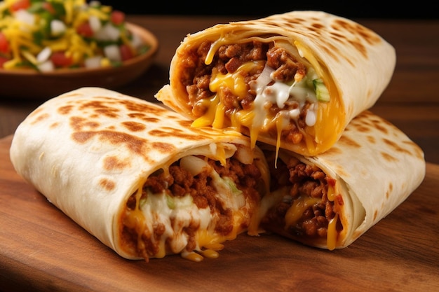 Burritos aux haricots et au fromage croustillants