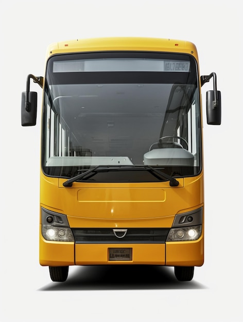 Un bus jaune avec le numéro 4 sur le devant