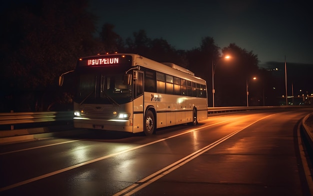 Un bus avec le numéro 2 dessus