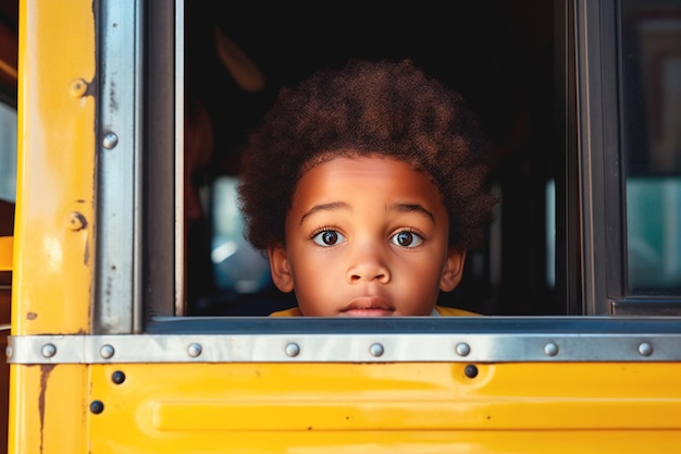 Bus scolaire transportant des élèves une image qui symbolise le retour à l'école